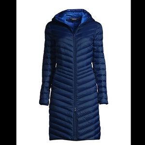 NWT Women's Ultra Lightweight Maxi Long Down Coat with Hood